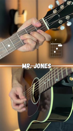 mr. jones (counting crows) guitar tutorial #guitarlesson #countingcrows #acousticguitar