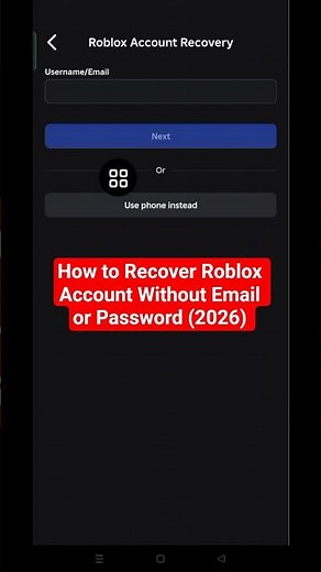 How to Recover Roblox Account Without Email or Password (2026) | Roblox Account Recovery Guide