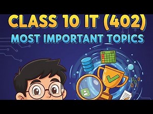 Class 10 Information technology code 402 most important topics for cbse exam 2026