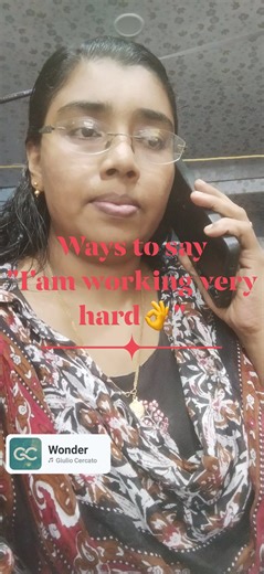 On duty 殺 Ways to say I 'am working very ✨hard. Hardwork means consistently putting in significant effort to achieve a goal. The phrase likely refers to the users personal qualities or intentions, such as being a dedicated and hardworking individual, or a desire to be associated with the concept of hardwork 曆殺 I'am a hardworking busy moments Thank you for all your support  | Jolly Abraham | Facebook