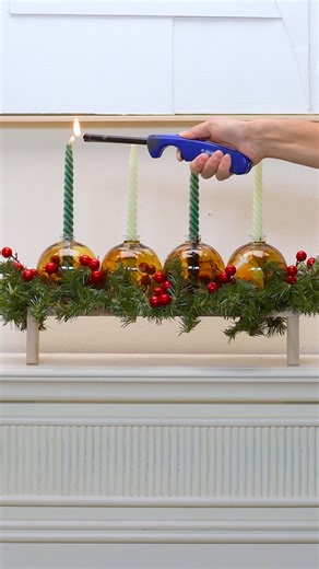 These ornament candles are the ultimate holiday vibe-setter! ❄️ | Blossom
