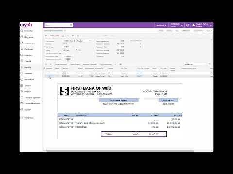 MYOB Acumatica Training - Finance - Bank Reconciliation