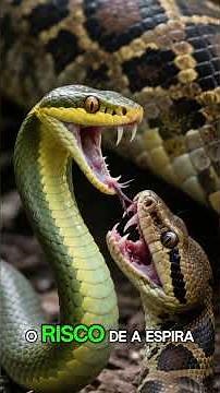 🐍👑 COBRA-REAL VS PÍTON-RETICULADA: REI DAS SERPENTES CONTRA A GIGANTE