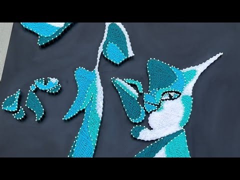Creating cute cats in string art style