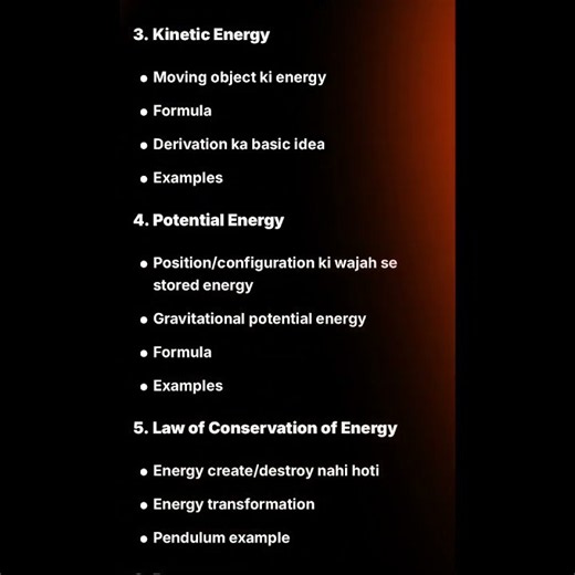 Class 9 Physics: Work and Energy | Chapter Map & Detailed Syllabus Outline. Sciencewithvedgupta