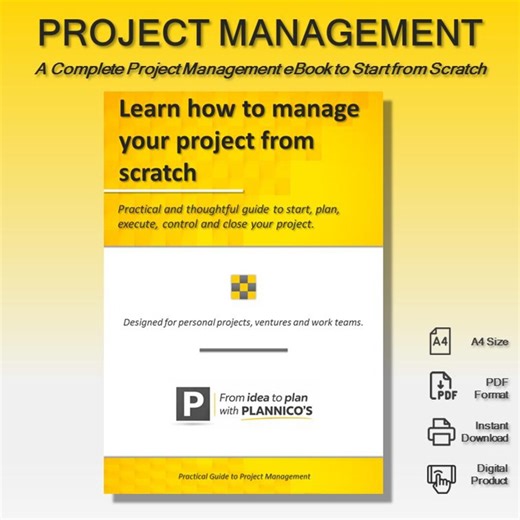 Project Management Ebook_learn Project Management From Scratch_practical Guide_project Planning Framework_digital Download_digital Product - Etsy