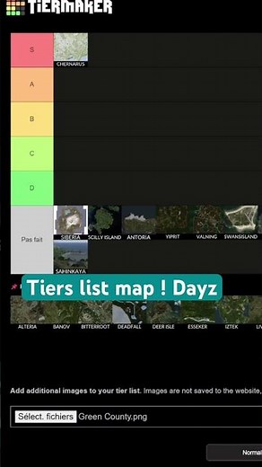 Tiers liste map Dayz ! Chernarus #gaming #dayzmod #dayz #dayzgamers