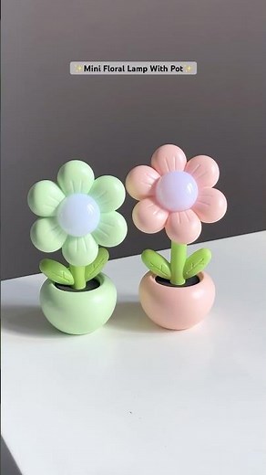 Cutest Deco Lamp Ever 🌷🪻🌸🎀#decor #lamp #decolamp #kawaii #cute #mini #desklamp #desksetup #mini