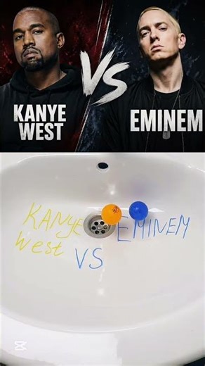 Kanye West vs Eminem 😍 Who wins? You decide! #battle #bollywood #ballbattle #gollywood#shortvideo