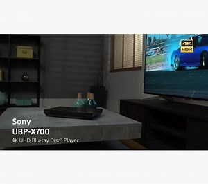 Sony UBP-X700 4K UHD HDR Blu-Ray/DVD Player with High Resolution Audio, Black