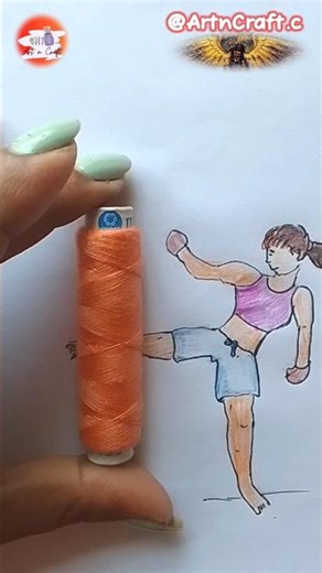 Thread Spool Art Hack | #shorts #trending #viral