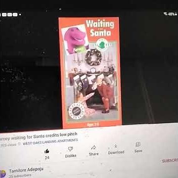 barney waiting for Santa credits