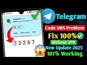 How To Fix Telegram Code SMS Problem (2025) | Fix Telegram Verification Code Not Received Problem