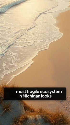 The most fragile ecosystem in Michigan looks like a beach, but it is disappearing faster than people realize. michigan history great lakes environment coastal dunes natural michigan environmental history #MichiganEcosystems #GreatLakes #CoastalDunes #PureMichigan #MichiganHistoryChannel