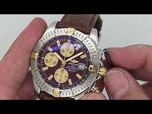 18K/SS Breitling Evolution B13356 for sale missing button