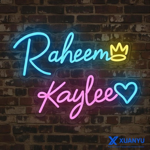 Personalized Neon Name Sign, Custom LED Name Light for Bedroom Wall Decor, Wedding & Birt - Etsy
