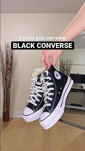 5 ways you can style black converse 🖤