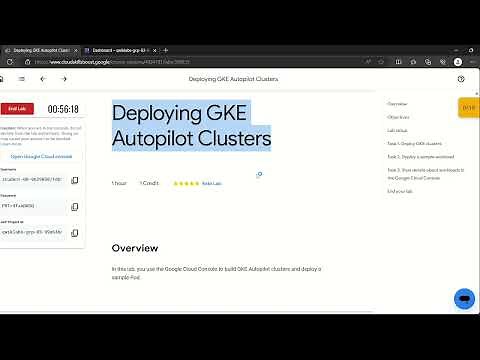 Deploying GKE Autopilot Cluster Lab| Google Cloud Skills Boost| Google Cloud Platform