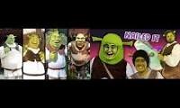 Mix of 2 videos from youtube : Evolution Of Shrek In Universal Parks & More! - Best Of Budget Shrek Musical Costumes
