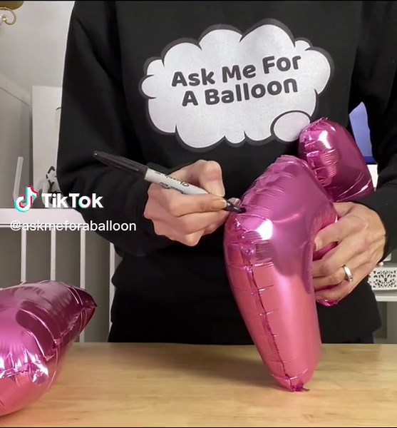 Unique Balloon Trick with Sharpie Marker on Foil Balloons