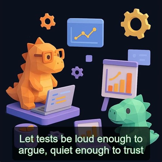 Let tests be loud enough to argue, quiet enough to trust #qa #testautomation #devculture