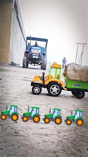 Mini Remote Control RC Small Tractor Machine Unboxing and Tracking Toy Video 🚜🚜🚜