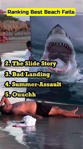 Ranking Best Beach FAILS #shorts #ranking #funny