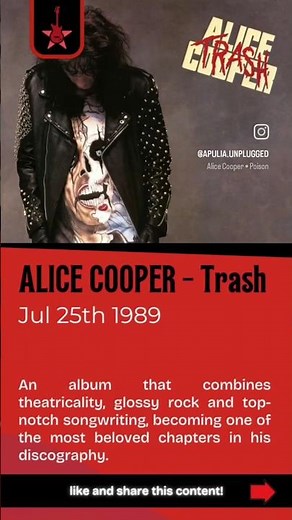 ALICE COOPER - Trash (1989) #AliceCooper #Trash #HardRock #GlamMetal #AlbumReview