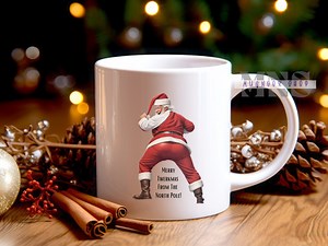 Funny Coffee Mug, Gag Gift, White Elephant Gift, Gift for Him, Gift for Her, Funny Santa Mug, Funny Christmas Mug, Ceramic Mug, Funny Gift - Etsy