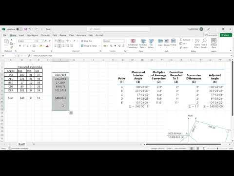 Traverse Calculation (part 1)