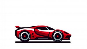 Sports Car with green screen