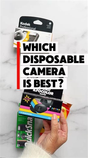 I tested five of the best disposable cameras to see which is best! #film #photography