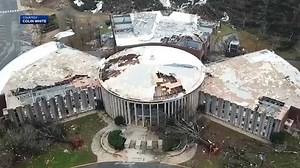 Drone video of tornado damage at Jacksonville State