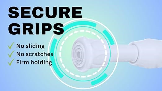 Extendable Curtain Poles No Drilling Tension Rods Telescopic