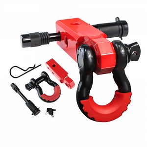 [Hot Item] 8 Tons 17000lbs 3 Piece 2 Inch Shackle Hitch Receiver with Hitch Pin and D-Ring