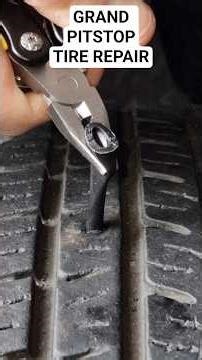 Tubeless Tire Repair - Grand Pitstop #tirerepair #grandpitstop #motorcycletire #cartire