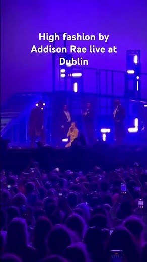 High fashion - Addison Rae - Live at IMMA Dublin #addisonrae #highfashion #dublin