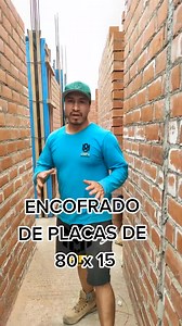 Encofrado de placa de 80 x 15 paso a paso #estruc... #columnasdeconcreto | Tutorialesde Construccion