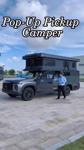 85K views · 1.3K reactions | Pop-up Pickup Camper Backpack Box off-road RV Ford F-150 Toyota Tundra Innaturemanufacturer#RV # #crosscountryRV #Rvtour #RVathome #rvcamping #AdjustableroofRV #heavytruckRV #offroadrv https://innaturemanufacturer.com/products/travel-trailer-series/pop-up-tent-pickup-truck-camper/ | Outdoor Camping Glamping Share | Facebook