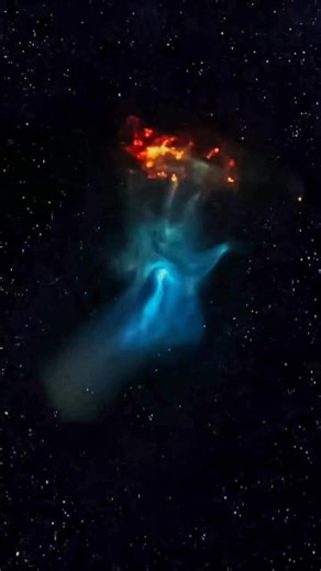 23 reactions · 6 comments | Hand Of God Nebula  This phenomenon, dubbed the 'Hand of God' is known as a pulsar wind nebula. It is powered by the remnant, dense core of a star that exploded in a supernova explosion. ... The pulsar, known as PSR B1509-58, is about 19 kilometers (12 miles) in diameter and it's spinning around almost 7 times per second! | Pethias | Facebook