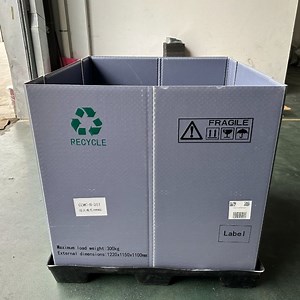 [Hot Item] Collapsible Plastic Pallet Sleeve Box with Corrugated Divider