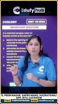 NEET UG 2026 Neural Control & Coordination 🧠 1 Min Rapid Fire Revision | Zoology Booster