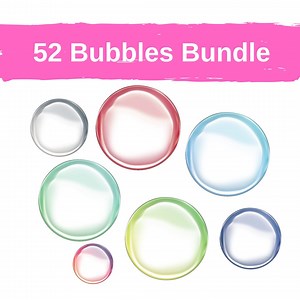 52 Bubbles Png, Rainbow Bubbles Png, Bubble Png, Blowing Bubbles Png - Etsy