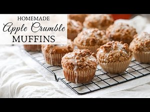 Homemade Apple Crumble Muffins