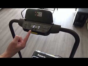 Ksports 3 in 1 treadmill E-7 Error Code