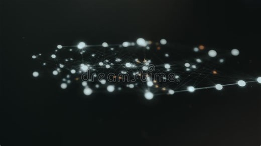 3D Neural Network, Nodes Connected by Lines Stock Video - Video of connections, cyber: 450090507