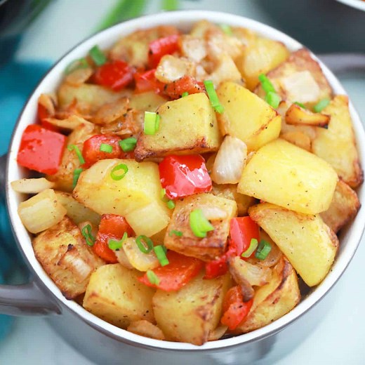 Air Fryer Home Fries [Oil Free Option]