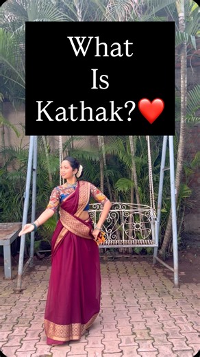 Thumka by Anushka on Instagram: "This verse is basically a guide to identify Kathak❤️ Audio and choreography- @maneeshanrityalaya 🙏 Pirouettes- Kathak dancers have a superior technique for pirouettes, not only in variety, but in number. You may frequently see Kathak Dancers take an astounding number of spins back to back even as high as a hundred and beyond. Palata- Kathak is a composite of technique and narration. This movement comes in handy to Show transition. It may be from one element to a