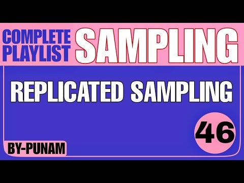 Replicated Sampling |ONE SHOT VIDEO| All Competitive exams|Solved examples |Statistics by Punam |