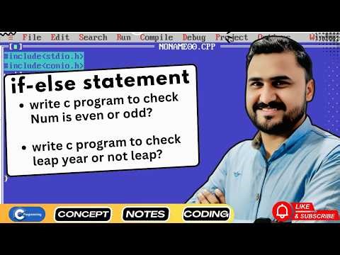 If-else program in C Language| Even odd| Leapyear ‪@mr-atif62‬
